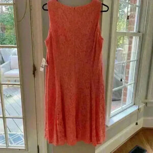 NWT Nine West Peach Lace Dress, Size 12